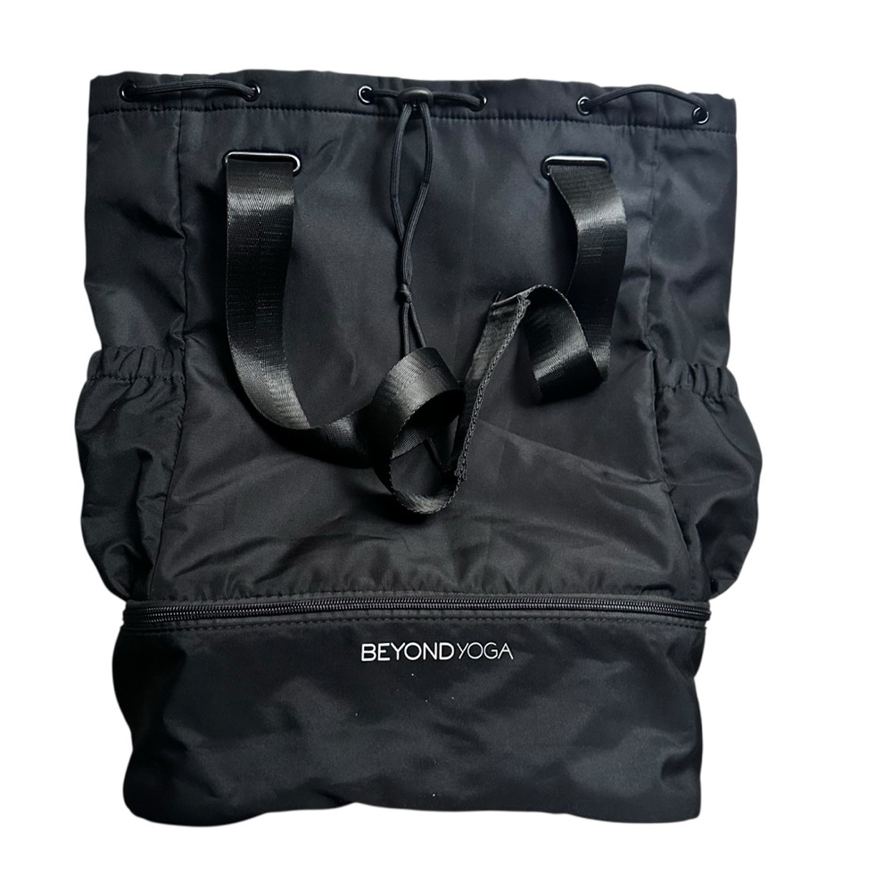 BEYOND YOGA Black Convertible Gym Bag Backpack